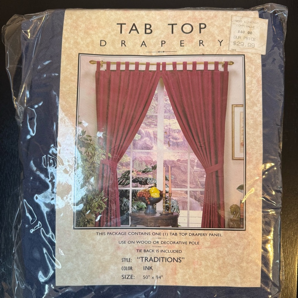 Ink Tab Top Drapery Panel